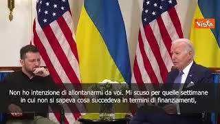 Biden si scusa con Zelensky per i ritardi nella consegna degli aiuti