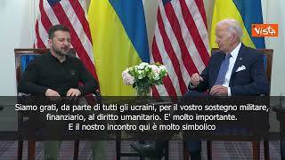 Zelensky a Biden: "Vostro supporto è importante"