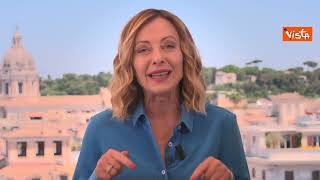 Europee, l'appello al voto di Meloni: Siete voi a decidere quanto Italia sarà forte in Europa