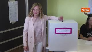 Europee, ecco il voto di Giorgia Meloni