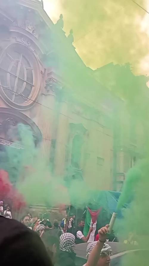 Torino, vetrine vandalizzate al corteo pro Palestina