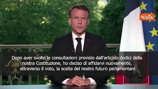 Macron: "Affido ai cittadini la scelta del futuro parlamentare"