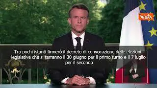 Macron scioglie Parlamento: "Decisione pesante, ma atto di fiducia verso i cittadini"
