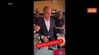 Zaia prepara uno spritz, ecco il video postato sui social