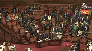 Commemorazione Berlusconi al Senato, vuoti i banchi del Movimento 5 Stelle