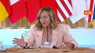 Meloni: "Questo G7 darà risultati concreti e misurabili"