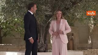 G7 a Borgo Egnazia, Meloni accoglie tutti i leader. Ecco il video