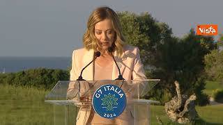 G7, Meloni: "Sostegno unanime a proposta Usa su cessate il fuoco a Gaza e liberazione degli ostaggi"