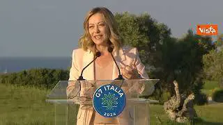 Meloni: "Da colleghi G7 raccolto ampio sostegno sul Piano Mattei"