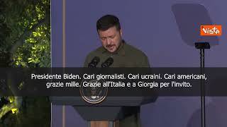 Zelensky: "Grazie a Meloni per l'invito al G7"
