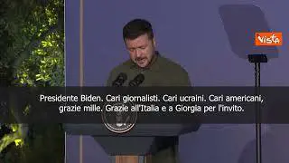 Zelensky: "Grazie a Meloni per l'invito al G7"