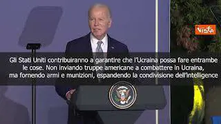 Biden: Rafforzare capacità di difesa e deterrenza dell'Ucraina