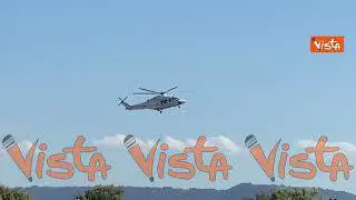 G7, le immagini dell'atterraggio dell'elicottero del Papa a Borgo Egnazia