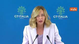 Meloni: "Un onore per me e per l'Italia presiedere questo vertice del G7"