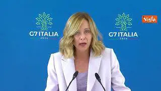 Meloni: "Un onore per me e per l'Italia presiedere questo vertice del G7"