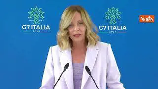 G7, Meloni: "Abbiamo ribadito il nostro sostegno all'Ucraina"