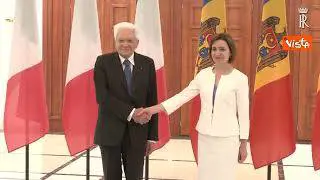 Mattarella in Moldova incontra la Presidente della Repubblica