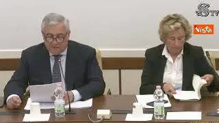 Tajani: "Riconoscimento Palestina? Servono fatti concreti, non azioni simboliche"