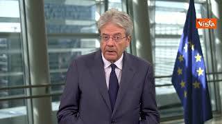 Gentiloni: "Sfide Italia sono prudenza sui conti e investimenti pubblici"