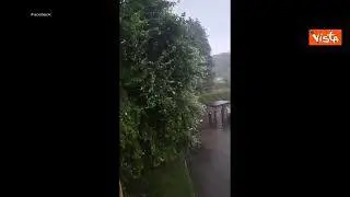 Tempesta in Val Seriana, tromba d'aria devastante e danni ingenti