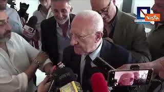 De Luca: "Meloni? Per firma accordo coesione stringo mano anche al diavolo"