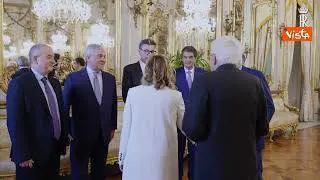Mattarella incontra Meloni, vertice coi membri del Governo alla vigilia del Consiglio Ue