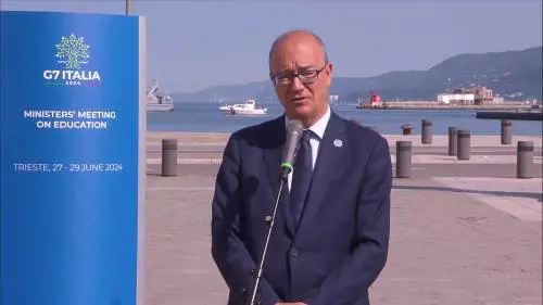 Valditara presenta il G7 dell'istruzione a Trieste