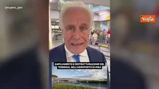 Il Governatore Giani presenta i lavori all'aeroporto di Pisa: "70 milioni per un terminal moderno"