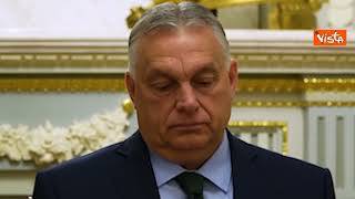 Orban incontra Zelensky a Kiev, prima visita in Ucraina dall'inizio della guerra