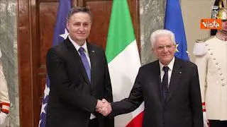 Mattarella riceve Becirovic: “Grande amicizia lega Italia e Bosnia-Erzegovina”