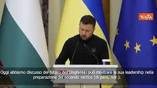 Zelensky a Orbán in visita a Kiev: “Prepariamo insieme il secondo vertice sulla pace”