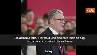 Starmer neopremier in Uk: "Abbiamo detto che fermeremo caos, e lo faremo"