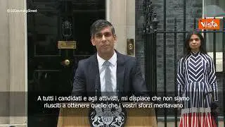 Sunak: “Mi dimetto, al Paese dico ‘mi dispiace’. Il partito conservatore si rinnovi”