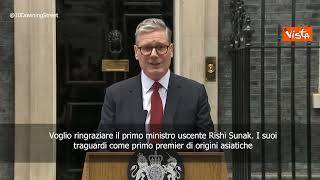 Starmer: “Ringrazio Sunak per il duro lavoro, ma il Paese ha votato per il cambiamento”