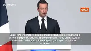 Bardella: “Alleanza del disonore tra Macron e sinistra. Francia in braccia di Melenchon” SOTTOTITOLI