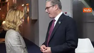 Vertice Nato a Washington, Meloni incontra il primo ministro inglese Keir Starmer