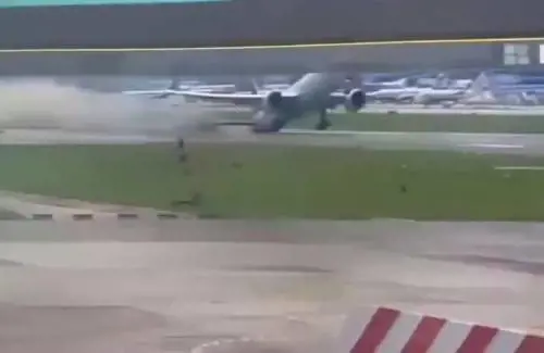 Il tail strike del Boeing all'aeroporto di Malpensa