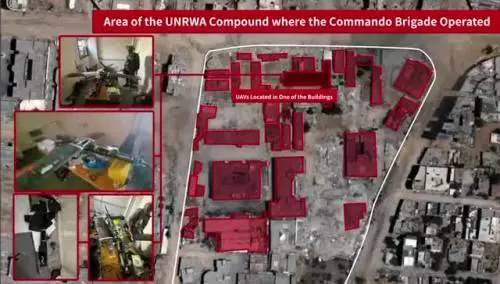 Le strutture dell'Unrwa dove le Idf hanno trovato armi e una base di Hamas