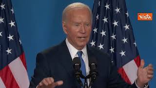 Biden spiega: "Gaffe perchè stavo parlando di Putin, poi mi sono scusato con Zelensky"