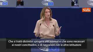 Metsola: "Davanti a noi sfide imprevedibili per Ue, serve leadership forte"