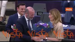 Metsola rieletta Presidente del Parlamento Ue con numero record di voti. La standing ovation in Aula