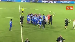 Il rigore decisivo di Giuseppe Conte alla Partita del Cuore, centrale e in rete