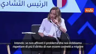 Meloni: "Tema immigrazione irrisolvibile se non si risale all'origine del problema"