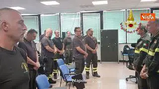 Minuto silenzio dei colleghi per Giuseppe e Nicola, i due Vigili del fuoco morti per salvare una famiglia