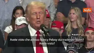 Trump prende in giro Kamala Harris: "La chiamo 'Laughing Kamala', è pazza"