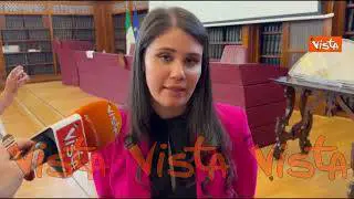 Cerimonia Ventaglio al Senato, l'autrice Daniela De Paula: "Un'opera nel segno del riciclo"