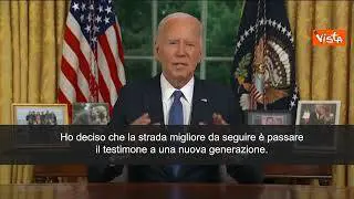 Biden: "Ho passato testimone a nuova generazione per unire Paese"