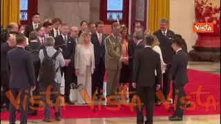 Meloni in Cina ricevuta dal premier Li Qiang al Palazzo del popolo a Pechino