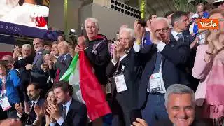Olimpiadi Parigi, Mattarella abbraccia Samele dopo la vittoria del bronzo nella sciabola