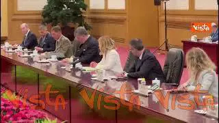 Meloni in Cina: "Interesse a implementare ed equilibrare interscambio"